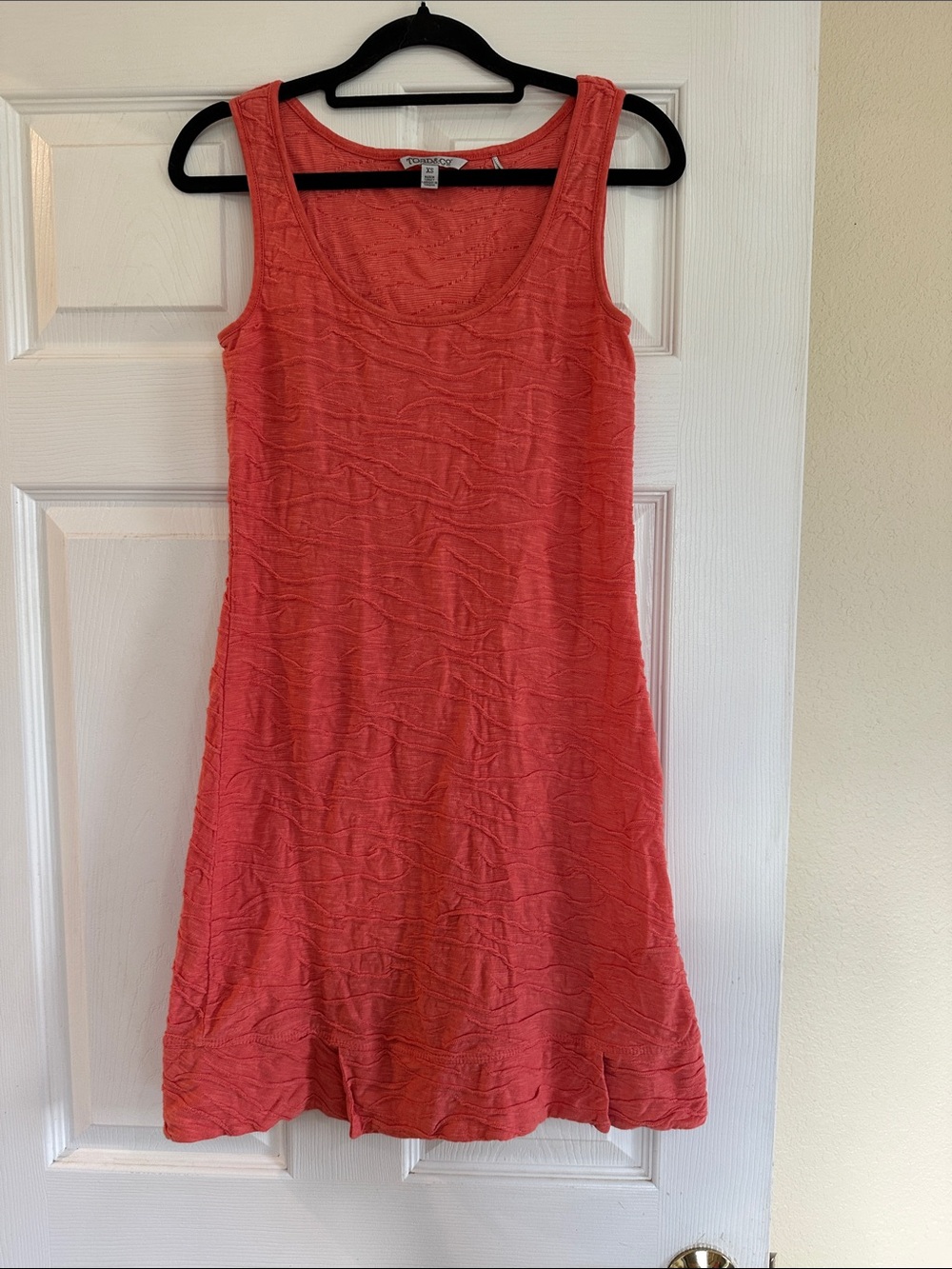 Toad&Co Coral Textured Sleeveless Mini Dress